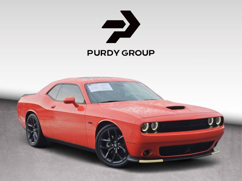 Go Mango! 2023 Dodge Challenger Coupe Rear-Wheel Drive 8-Speed Automatic
