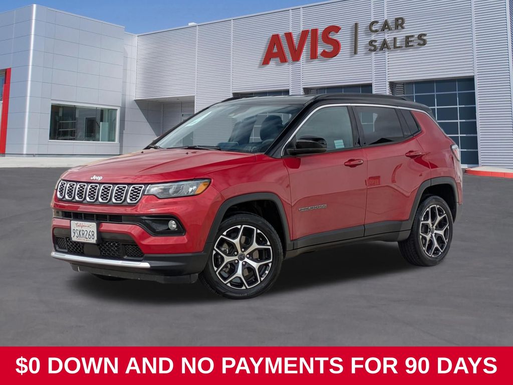 Red Hot Pearlcoat 2025 Jeep Compass SUV / Crossover Four-Wheel Drive 8-Speed Automatic