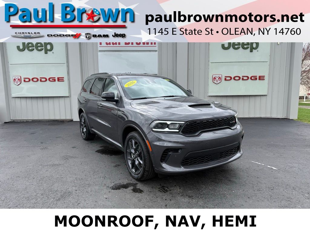 Vapor Gray 2026 Dodge Durango GT HEMI Plus AWD SUV / Crossover All-Wheel Drive 8-Speed Automatic