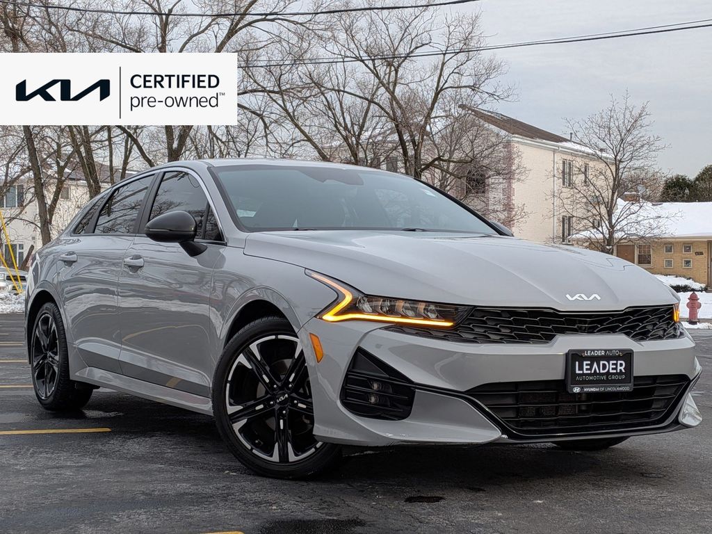 Wolf Gray 2022 Kia K5 GT-Line FWD Sedan Front-Wheel Drive 8-Speed Automatic