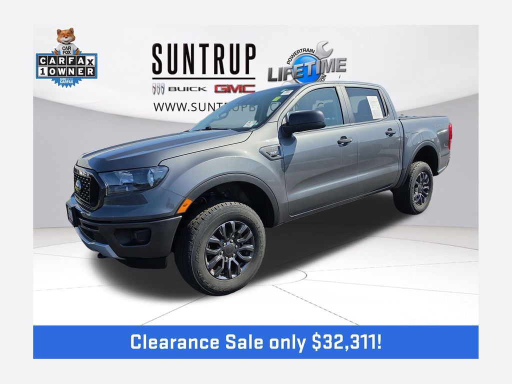 Gray Metallic 2022 Ford Ranger Pickup Truck Four-Wheel Drive Automatic