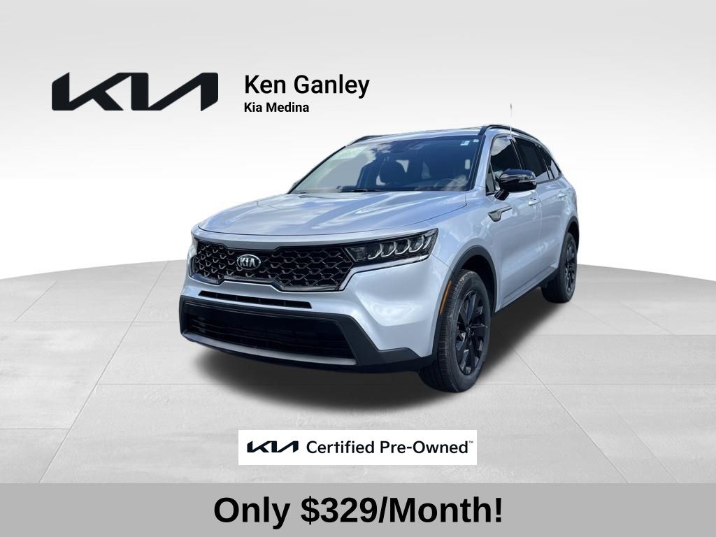 Sparkling Silver 2021 Kia Sorento S AWD SUV / Crossover All-Wheel Drive 8-Speed Automatic