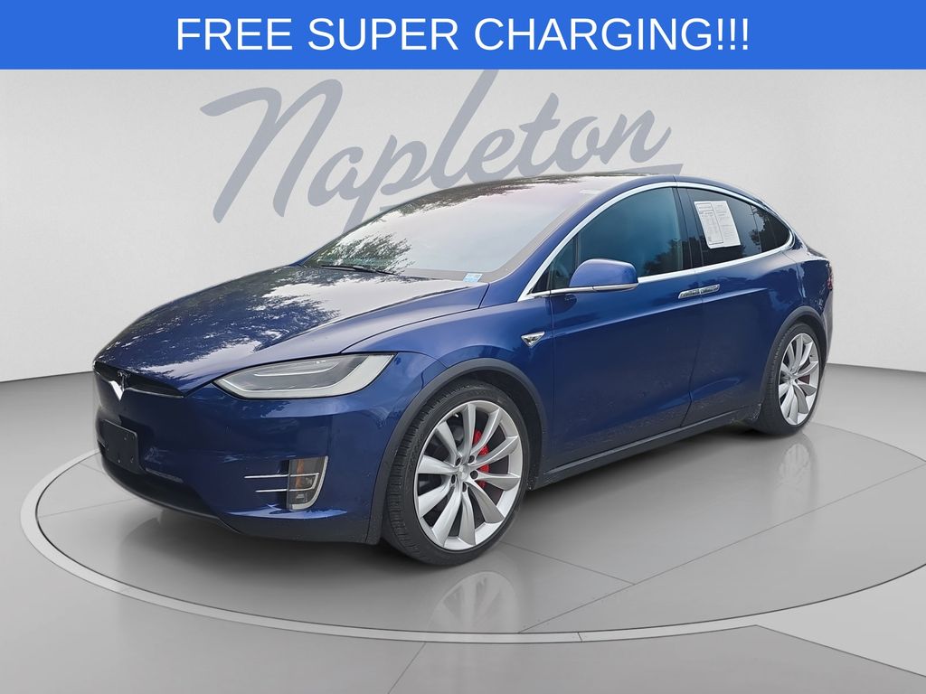 Blue 2016 Tesla Model X SUV / Crossover All-Wheel Drive 1-Speed Automatic