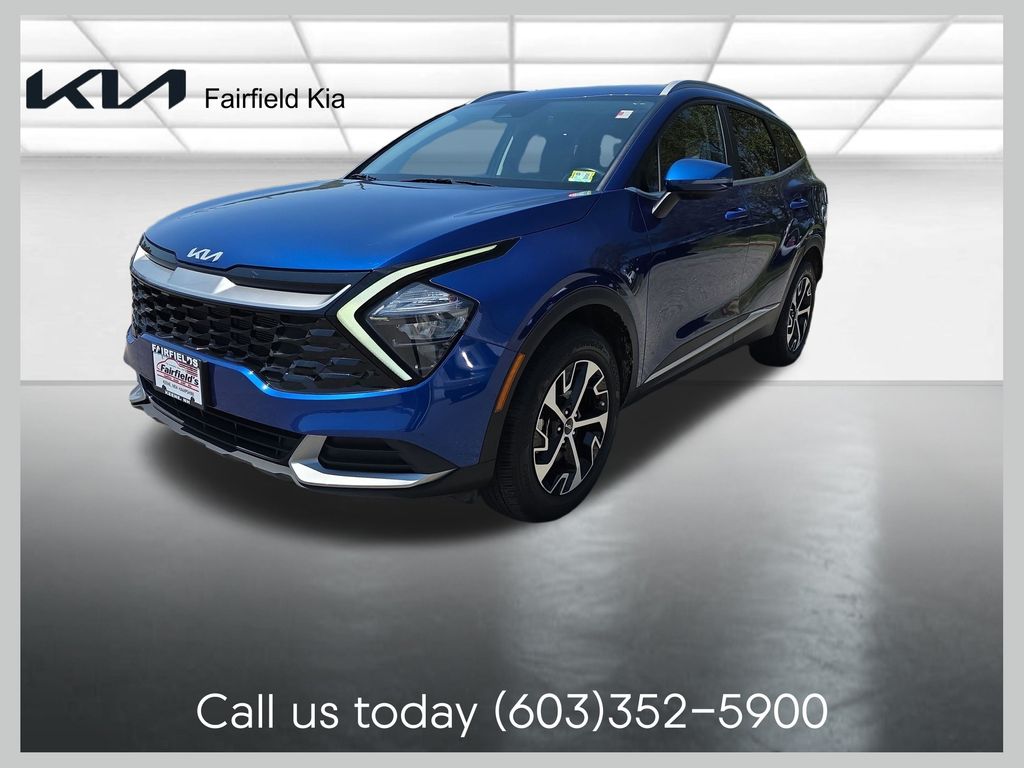 Sapphire Blue 2023 Kia Sportage SUV / Crossover All-Wheel Drive 8-Speed Automatic