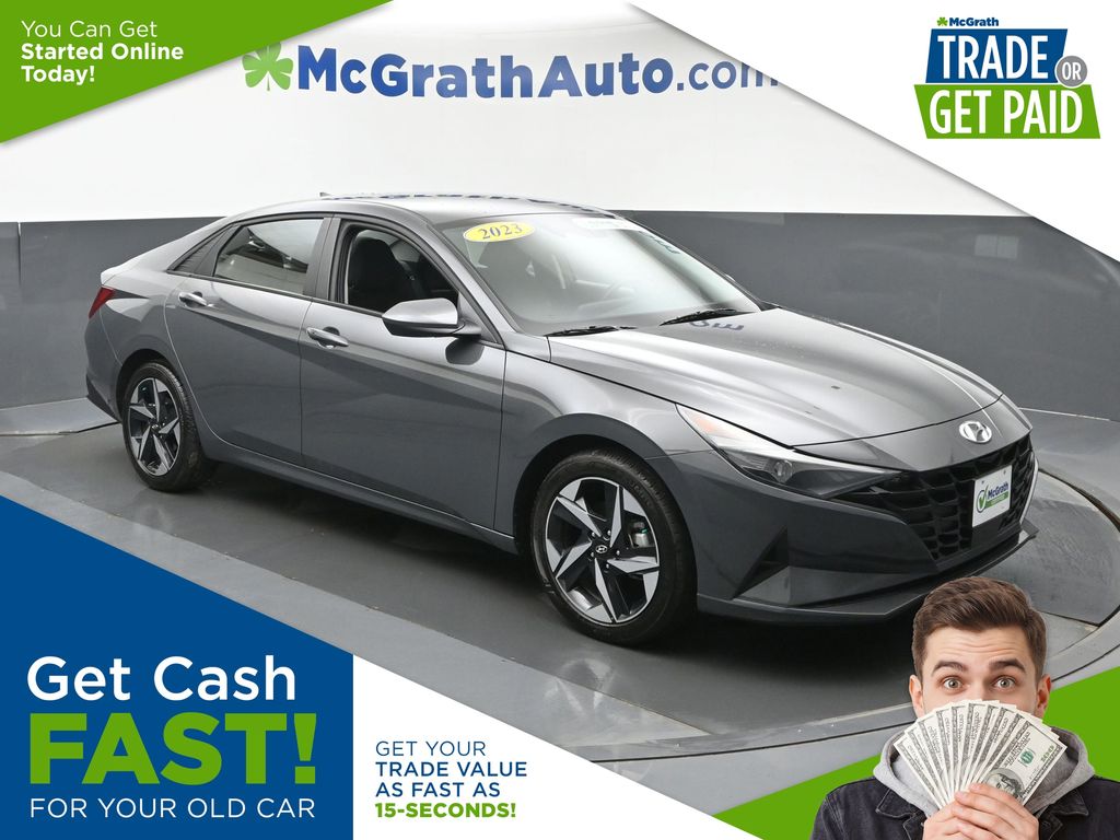 Ecotronic Gray 2023 Hyundai Elantra SEL FWD Sedan Front-Wheel Drive Continuously Variable Transmission