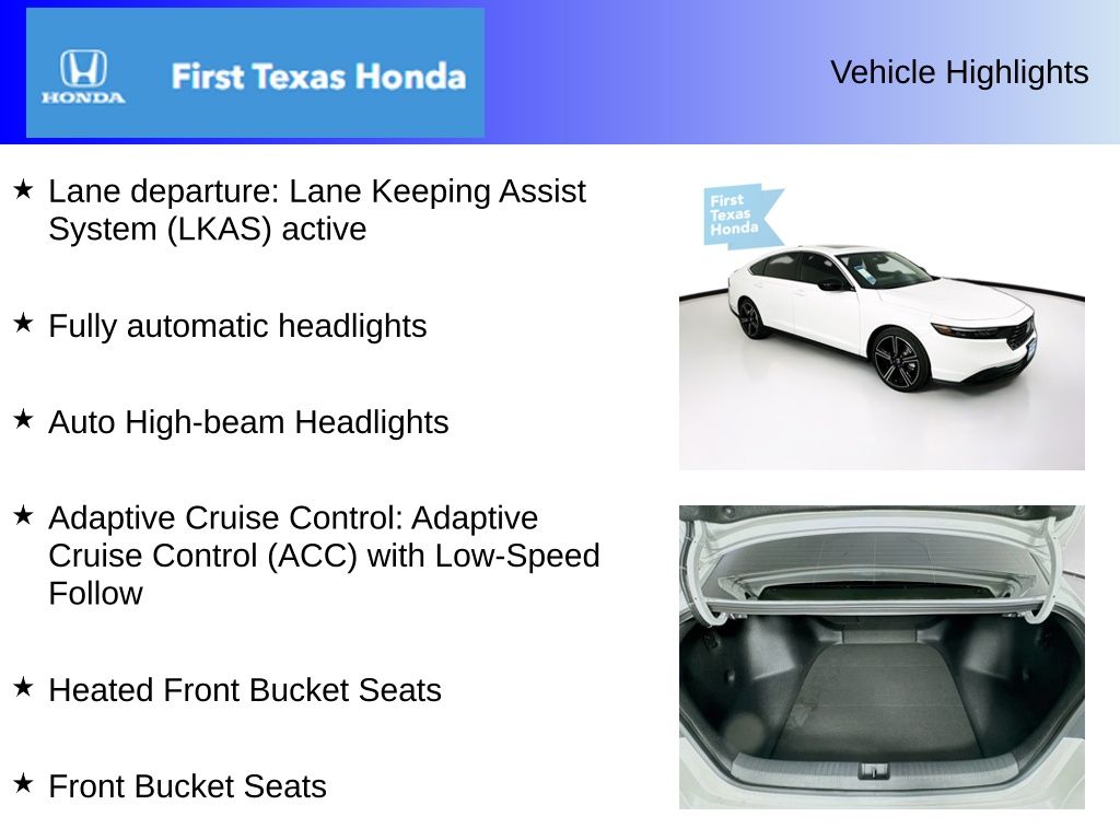 Used Car 2025 Honda Accord Hybrid  Sport For Sale Under $30,000 In Austin, Texas