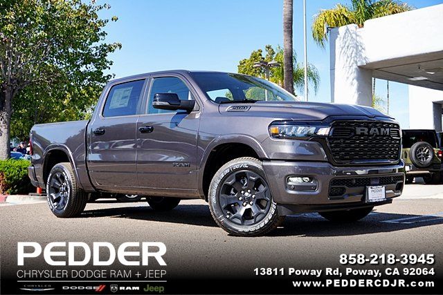 Gray (Granite Crystal Metallic Clearcoat) 2026 RAM 1500 Big Horn Crew Cab 4WD Pickup Truck Four-Wheel Drive 8-Speed Automatic