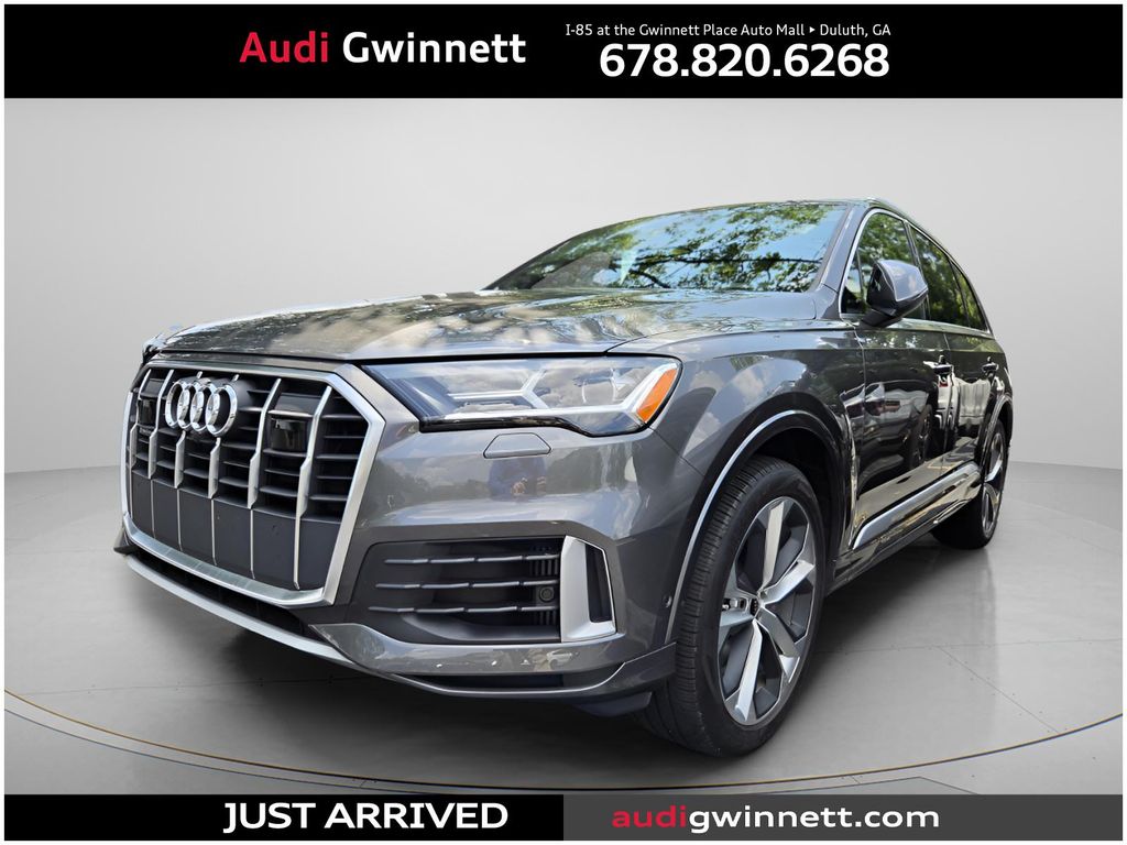 Gray Metallic 2021 Audi Q7 quattro Premium Plus 55 TFSI SUV / Crossover All-Wheel Drive 8-Speed Automatic