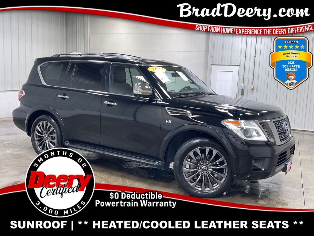 Super Black 2020 Nissan Armada Platinum 4WD SUV / Crossover Four-Wheel Drive 7-Speed Automatic