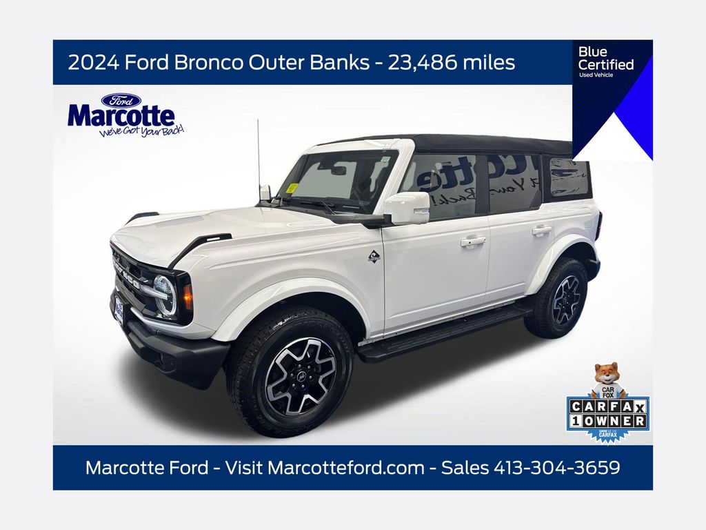 Oxford White 2024 Ford Bronco SUV / Crossover Four-Wheel Drive Automatic