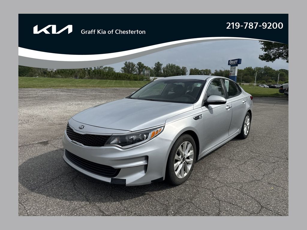 Sparkling Silver 2018 Kia Optima LX Sedan Front-Wheel Drive 6-Speed Automatic