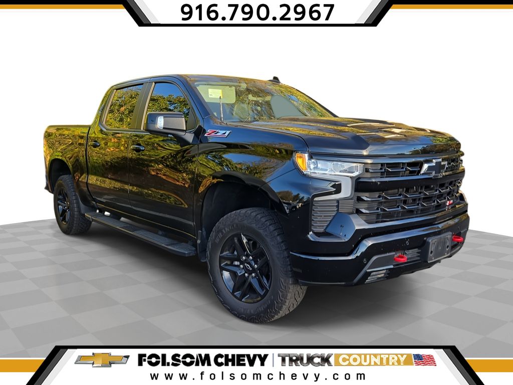 Black 2024 Chevrolet Silverado 1500 Pickup Truck Four-Wheel Drive Automatic