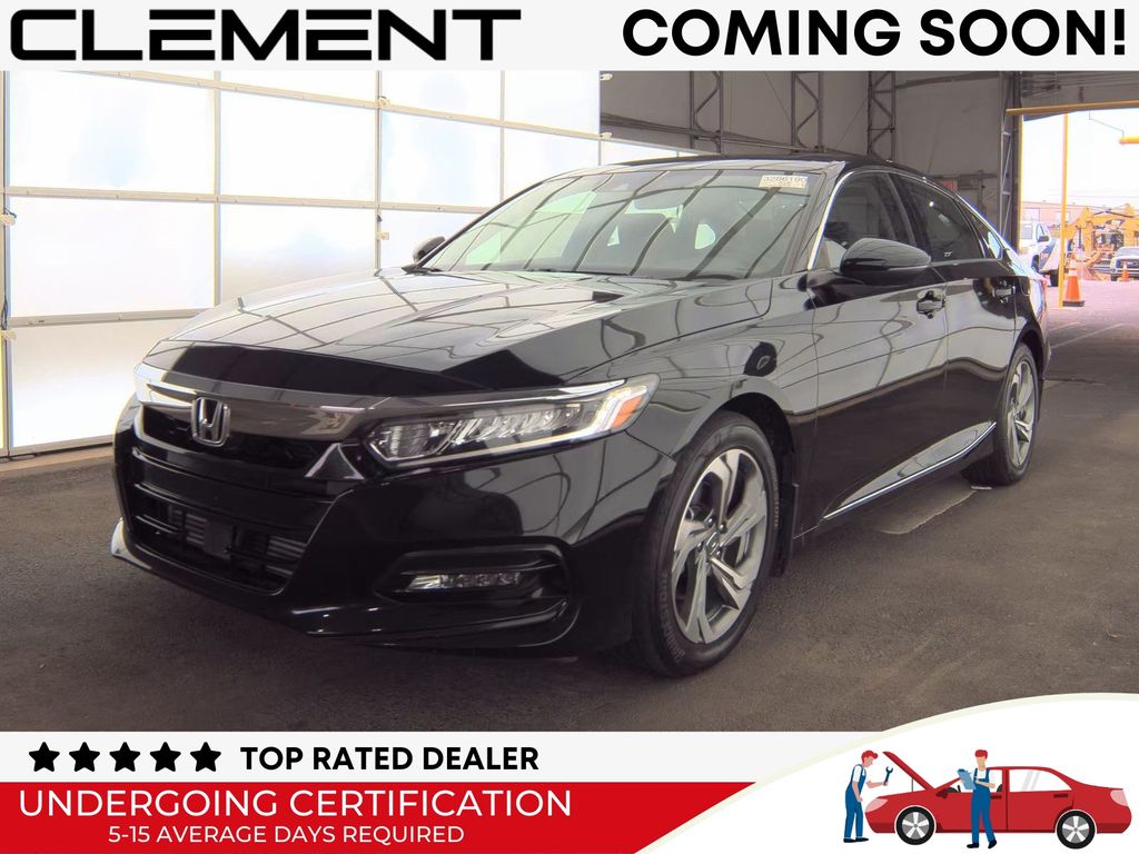 Crystal Black Pearl 2018 Honda Accord Sedan Front-Wheel Drive Continuously Variable Transmission