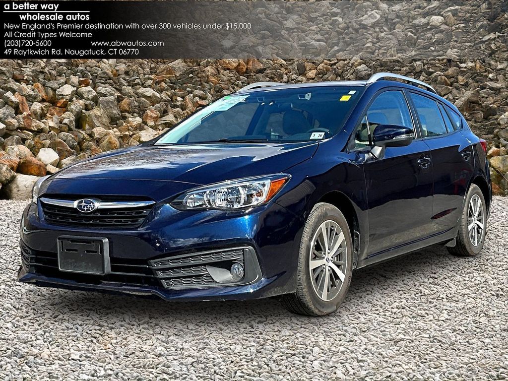 Dark Blue Pearl 2021 Subaru Impreza Premium Wagon AWD Wagon All-Wheel Drive Continuously Variable Transmission
