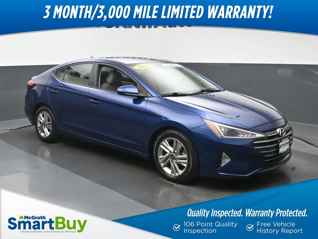 Lakeside Blue 2020 Hyundai Elantra Sedan Front-Wheel Drive Continuously Variable Transmission