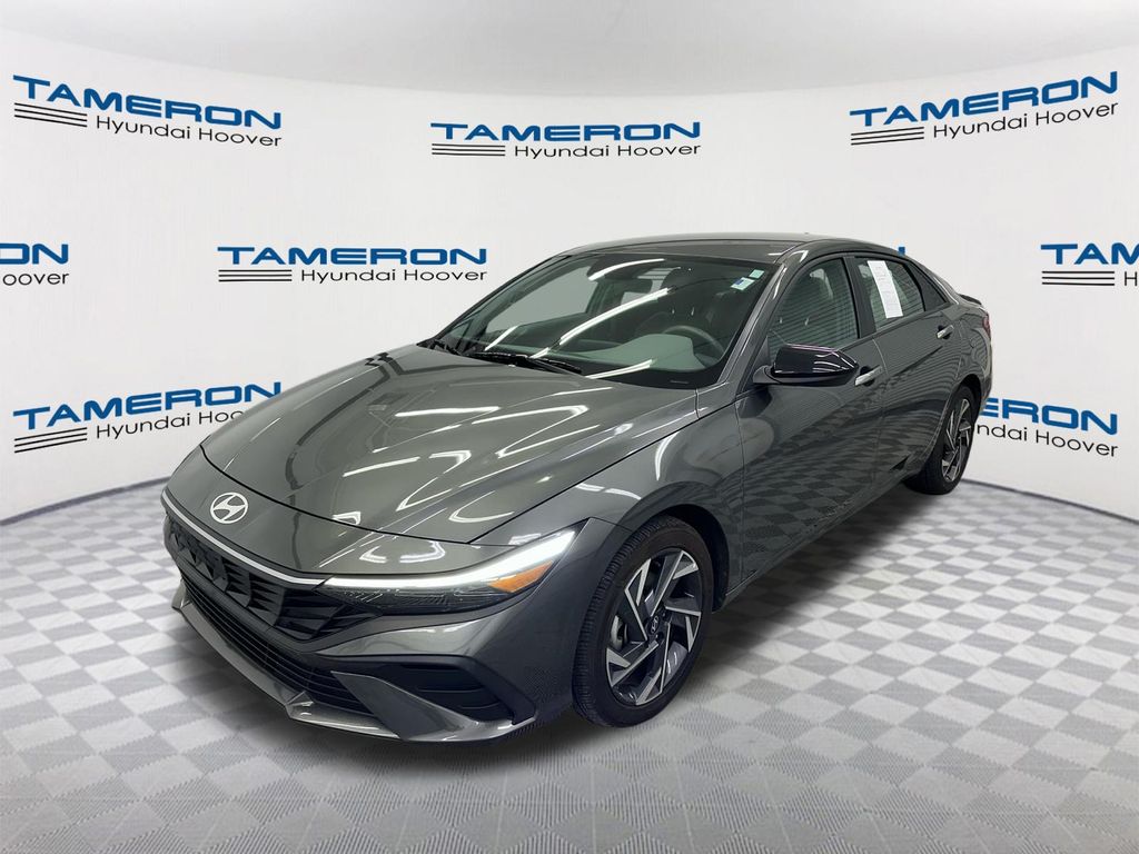 Amazon Gray 2025 Hyundai Elantra Sedan Front-Wheel Drive Continuously Variable Transmission