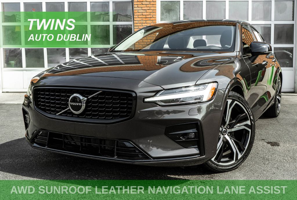 Gray 2024 Volvo S60 Sedan All-Wheel Drive Automatic