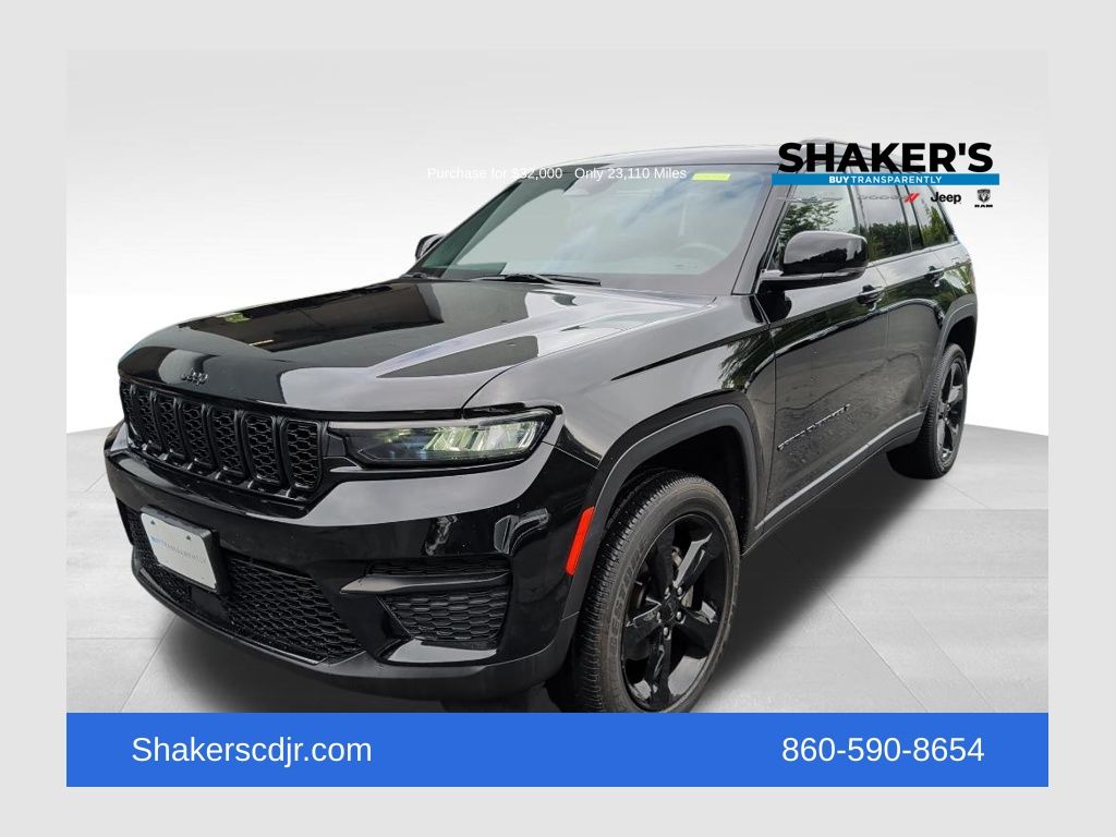 Diamond Black Crystal Pearlcoat 2023 Jeep Grand Cherokee SUV / Crossover Four-Wheel Drive 8-Speed Automatic