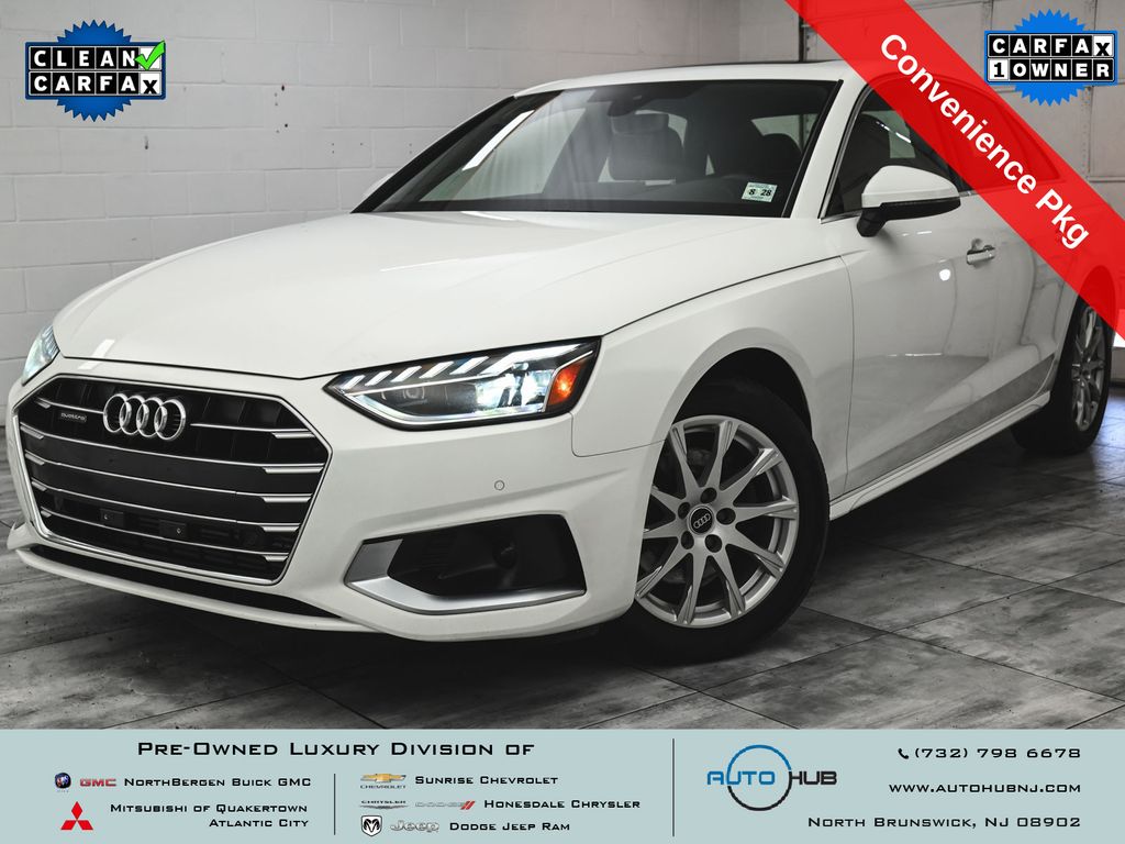 Ibis White 2023 Audi A4 Sedan All-Wheel Drive 7-Speed Automatic