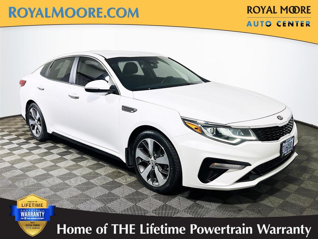 Snow White Pearl 2020 Kia Optima Sedan Front-Wheel Drive 6-Speed Automatic