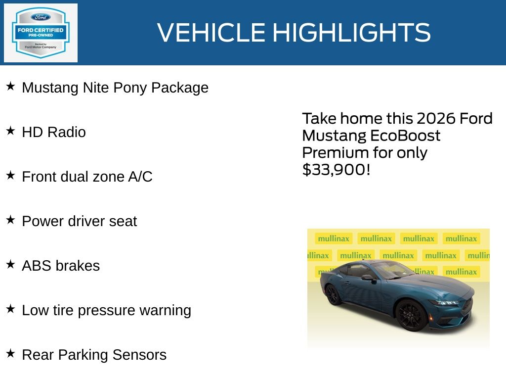 Certified Used 2026 Blue Ford EcoBoost Premium image 21
