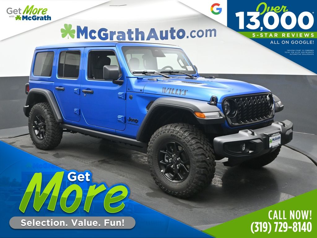 Hydro Blue Pearl Coat 2026 Jeep Wrangler SUV / Crossover Four-Wheel Drive 8-Speed Automatic