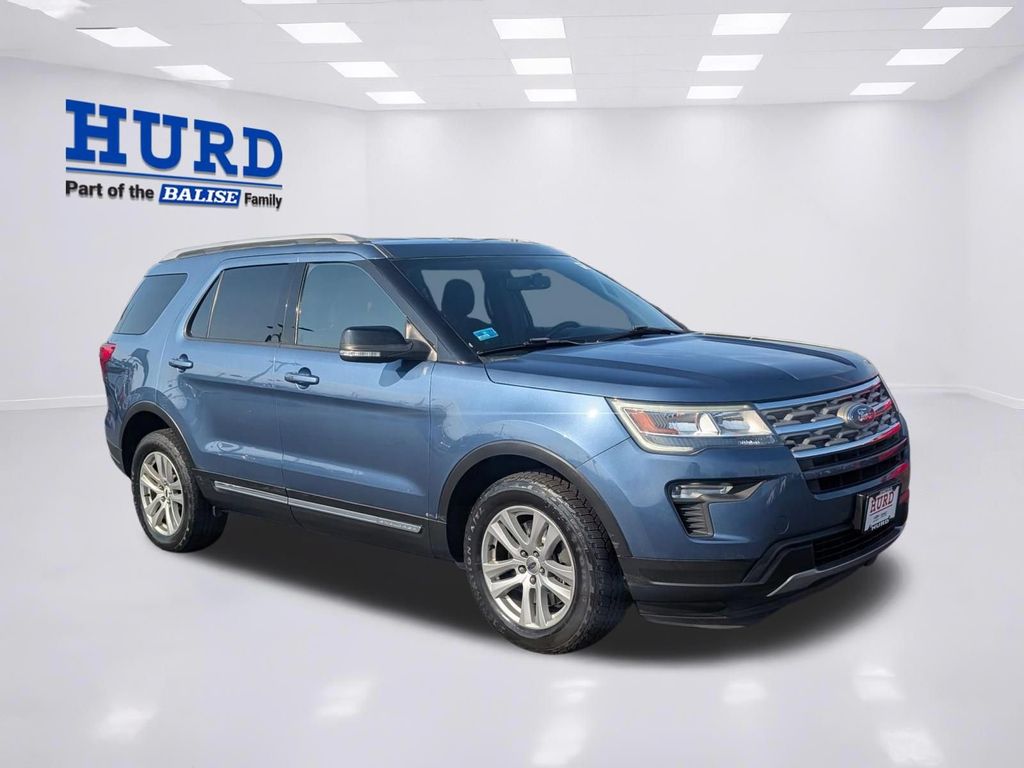 Blue Metallic 2018 Ford Explorer SUV / Crossover All-Wheel Drive 6-Speed Automatic