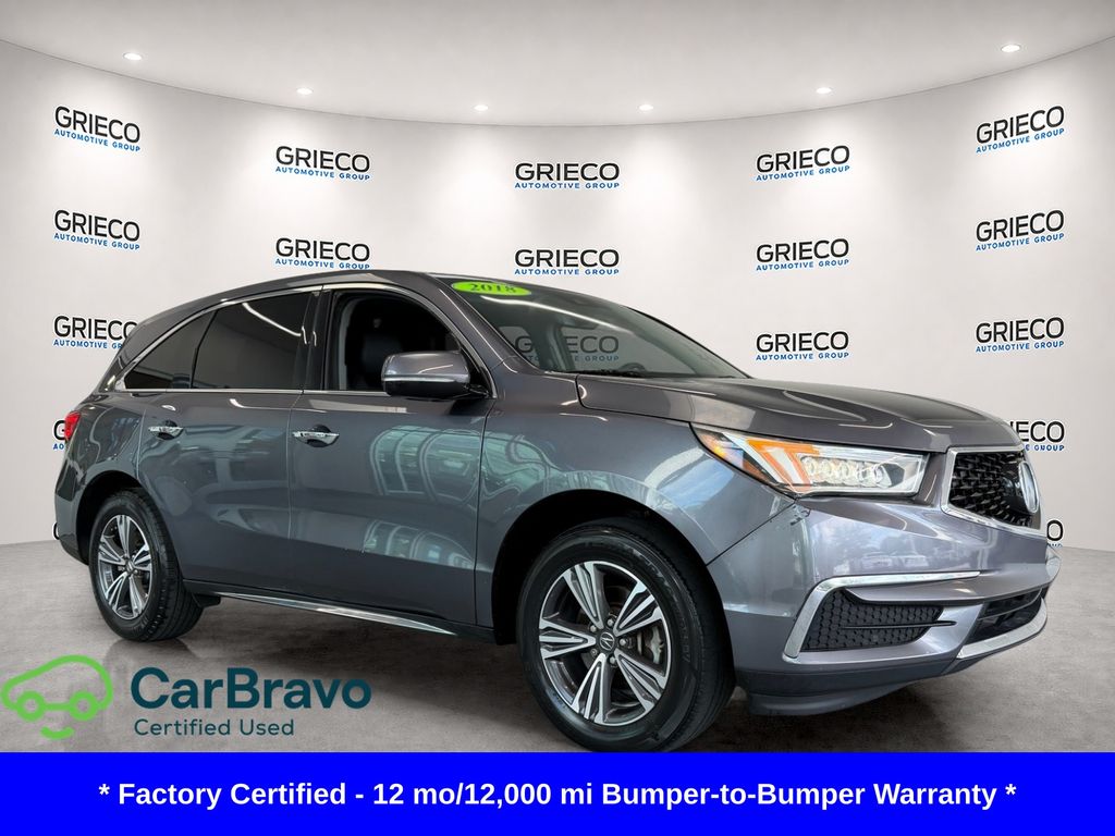 Gray (Modern Steel Metallic) 2018 Acura MDX SUV / Crossover Front-Wheel Drive 9-Speed Automatic