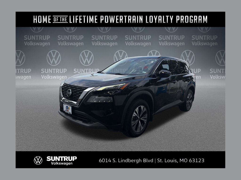 Super Black 2021 Nissan Rogue SUV / Crossover Front-Wheel Drive Continuously Variable Transmission