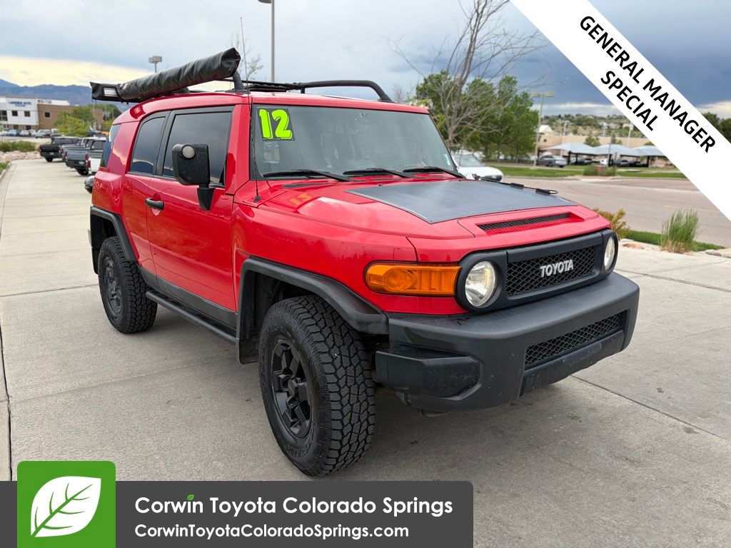 Radiant Red 2012 Toyota FJ Cruiser SUV / Crossover Four-Wheel Drive 5-Speed Automatic