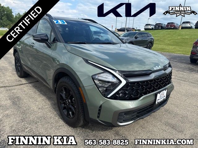 Jungle Green/Ebony Black Roof 2023 Kia Sportage SUV / Crossover All-Wheel Drive 8-Speed Automatic