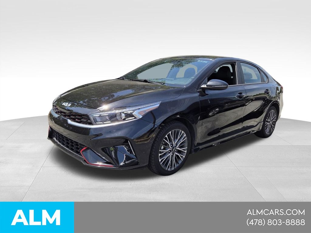 Aurora Black Pearl 2023 Kia Forte GT-Line FWD Sedan Front-Wheel Drive Continuously Variable Transmission