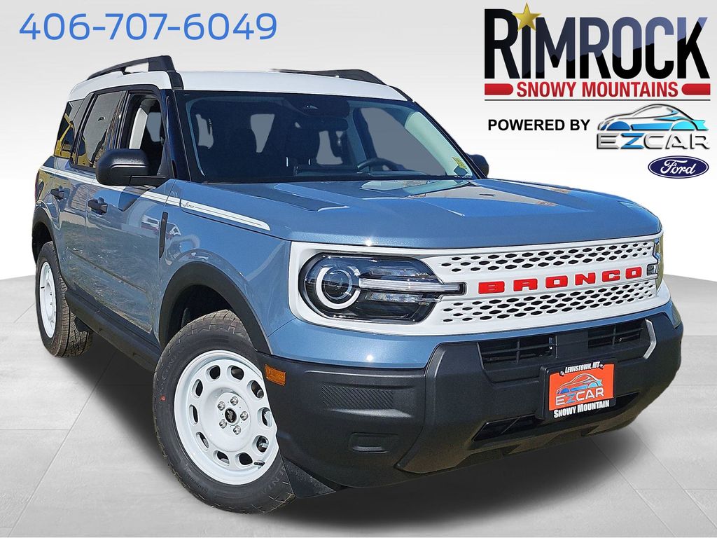 Blue (Azure Gray Metallic Tri-Coat) 2025 Ford Bronco Sport SUV / Crossover All-Wheel Drive 8-Speed Automatic