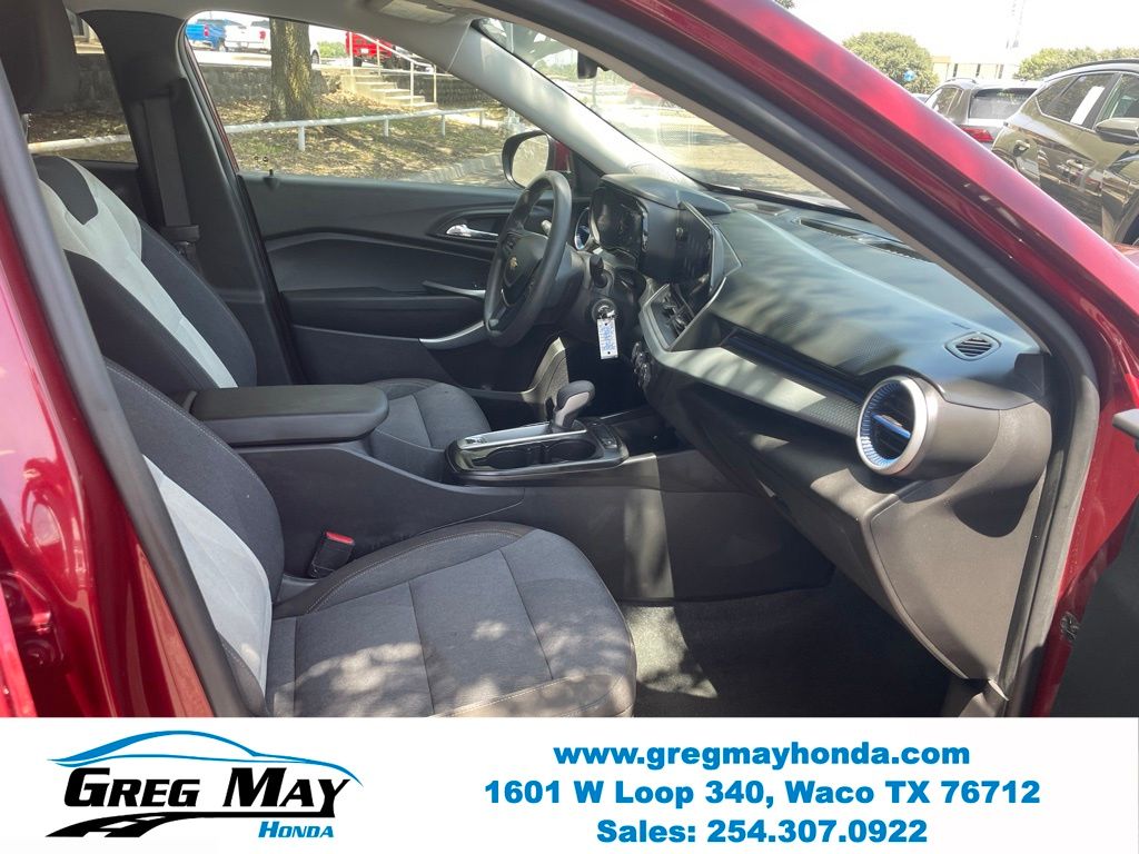 2025 Chevrolet Trax LS Red at Greg May Honda