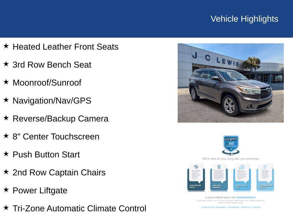 2015 Toyota Highlander XLE