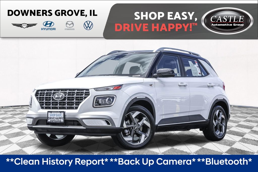 Lunar White w/Black Roof 2025 Hyundai Venue SUV / Crossover Front-Wheel Drive Continuously Variable Transmission
