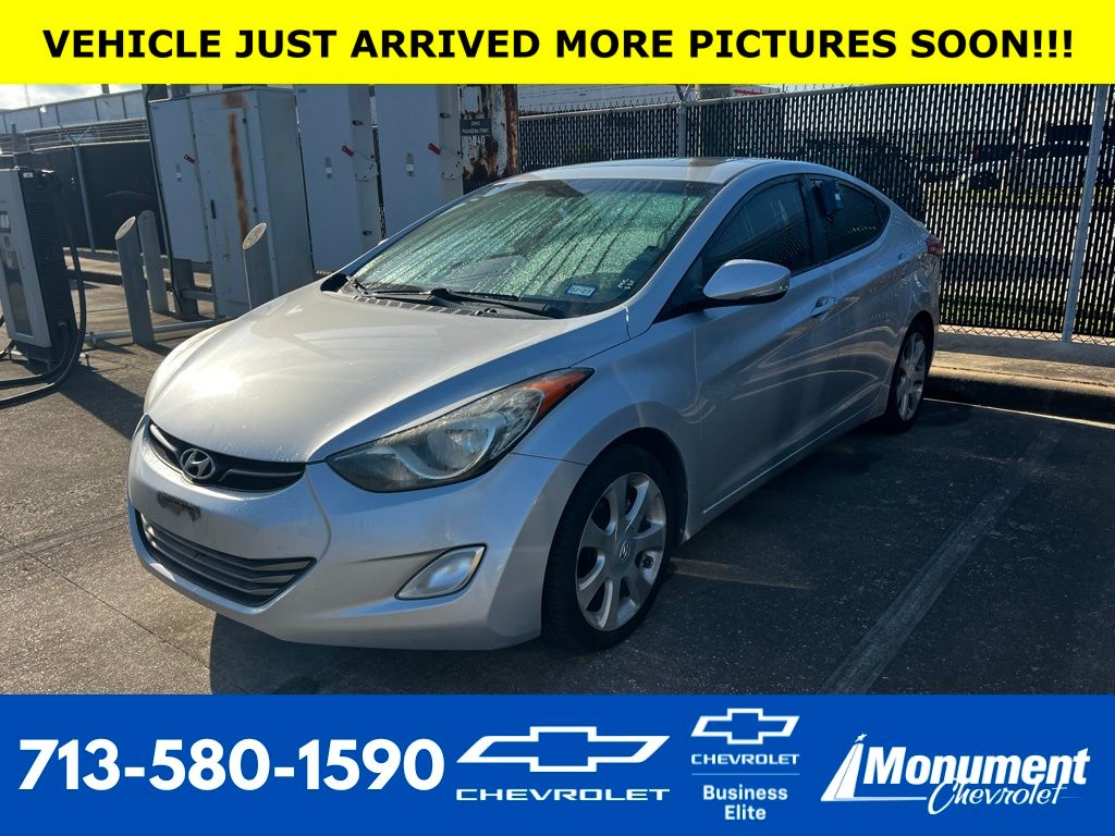 Shimmering Silver 2012 Hyundai Elantra Limited FWD Sedan Front-Wheel Drive 6-Speed Automatic Overdrive