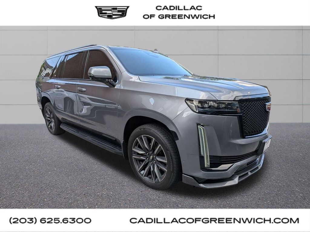 Gray (Satin Steel Metallic) 2021 Cadillac Escalade ESV SUV / Crossover Four-Wheel Drive 