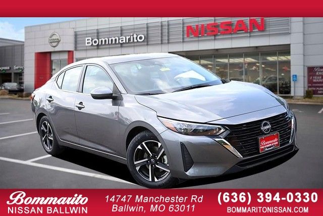 Gray (Gun Metallic) 2025 Nissan Sentra Sedan Front-Wheel Drive Continuously Variable Transmission