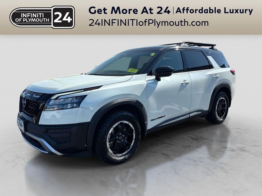 Pearl White 2024 Nissan Pathfinder Rock Creek 4WD SUV / Crossover All-Wheel Drive 9-Speed Automatic
