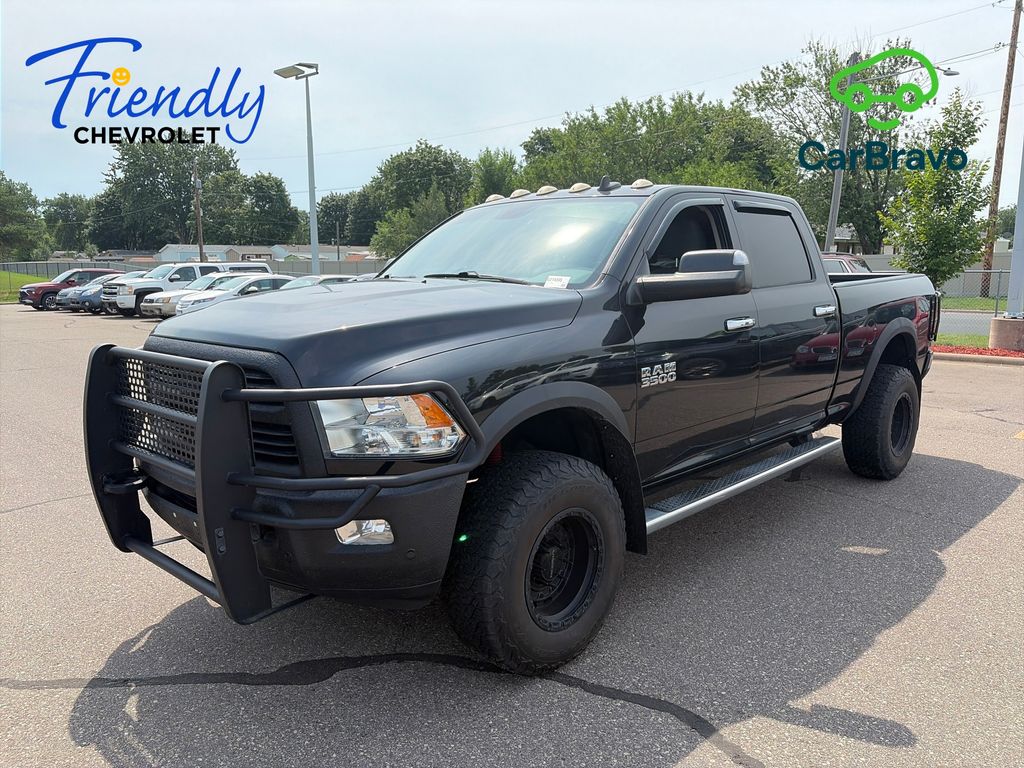 Brilliant Black Crystal Pearlcoat 2018 RAM 3500 Pickup Truck Four-Wheel Drive 6-Speed Automatic