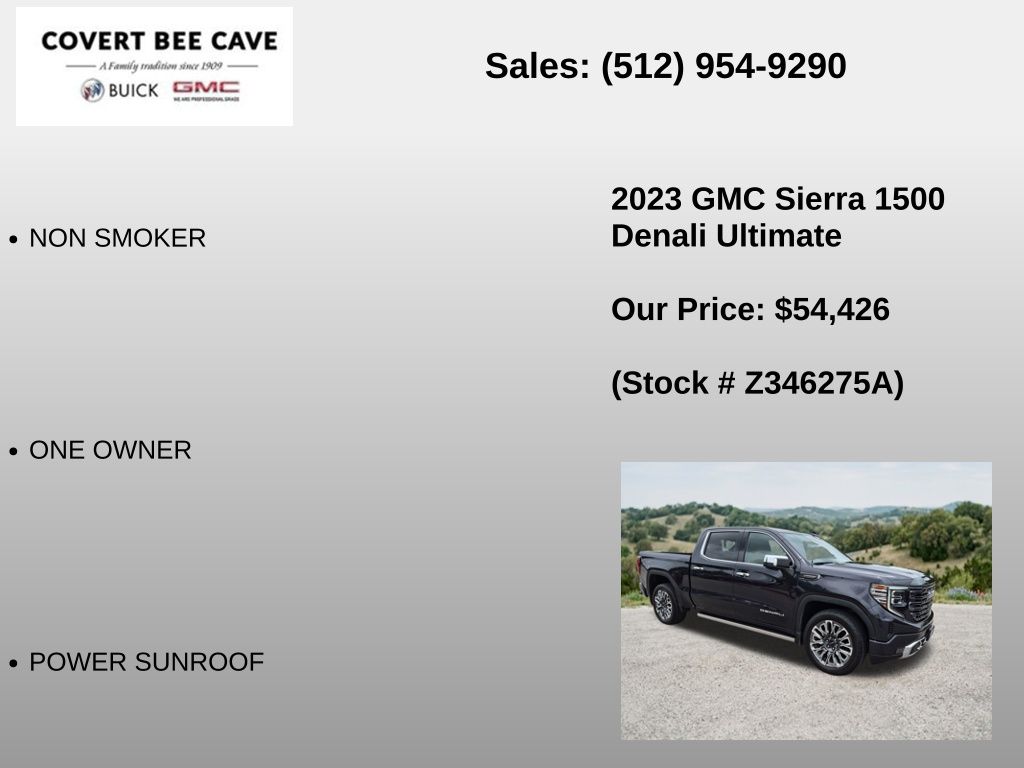 Used Car 2023 Gmc Sierra 1500  Denali Ultimate For Sale Under $60,000 In Austin, Texas