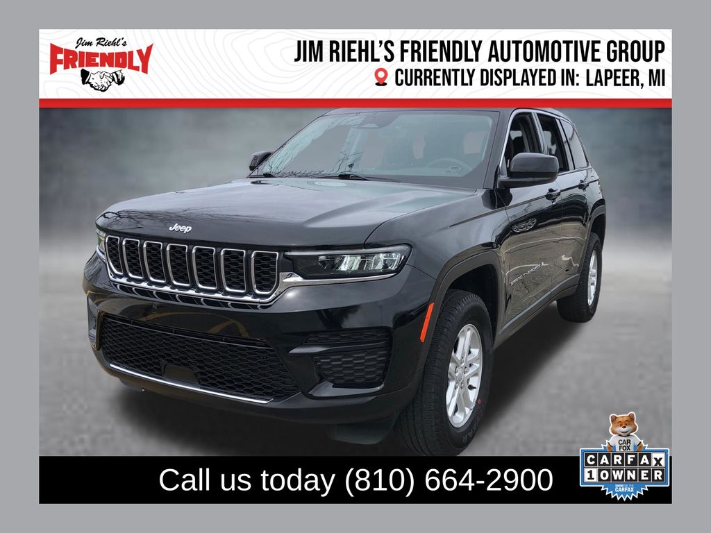 Diamond Black Crystal Pearlcoat 2023 Jeep Grand Cherokee SUV / Crossover Four-Wheel Drive 8-Speed Automatic