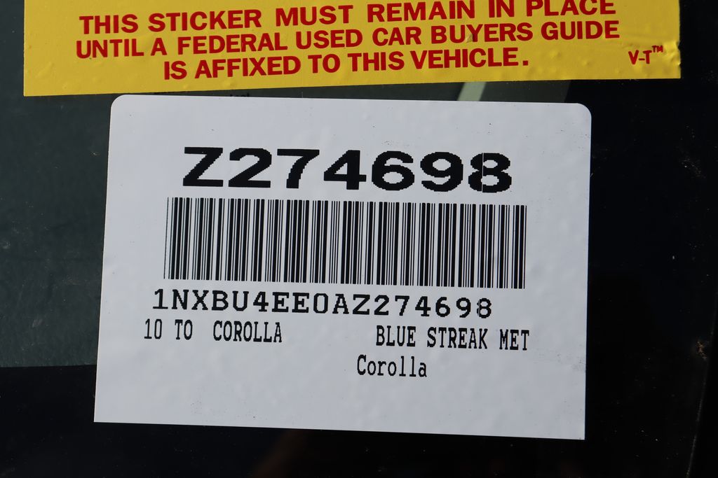 2010 Toyota Corolla LE 7