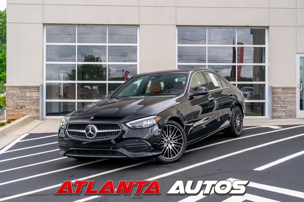 Black 2024 Mercedes-Benz C-Class Sedan All-Wheel Drive 9-Speed Automatic