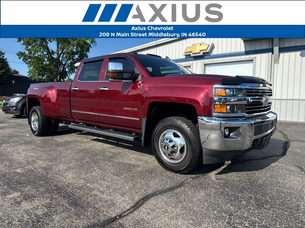 Red (Deep Ruby Metallic) 2015 Chevrolet Silverado 3500HD Pickup Truck Four-Wheel Drive 6-Speed Automatic