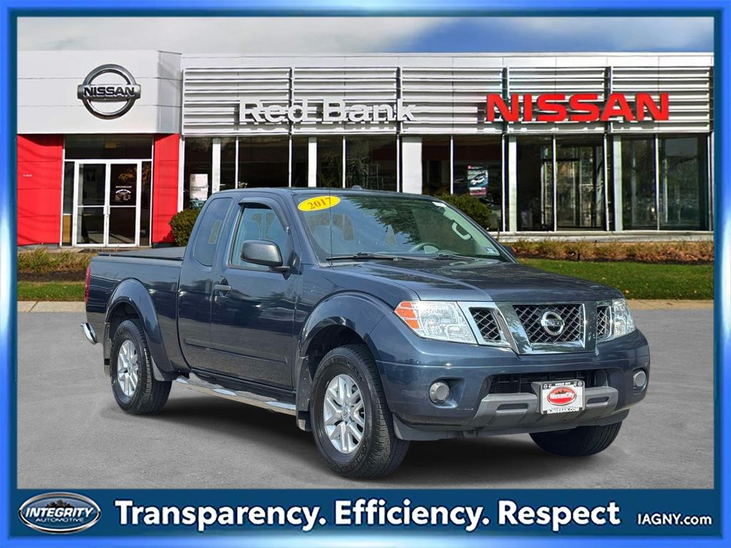 Arctic Blue Metallic 2017 Nissan Frontier Pickup Truck Four-Wheel Drive 5-Speed Automatic Overdrive