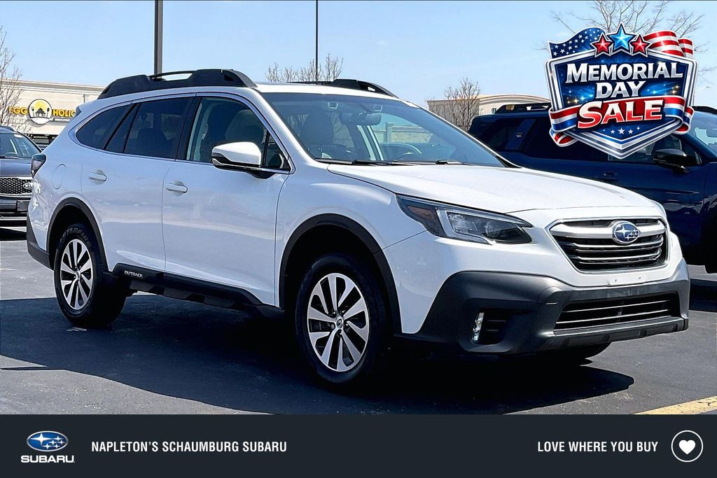 Crystal White Pearl 2021 Subaru Outback Premium Crossover AWD SUV / Crossover All-Wheel Drive Continuously Variable Transmission