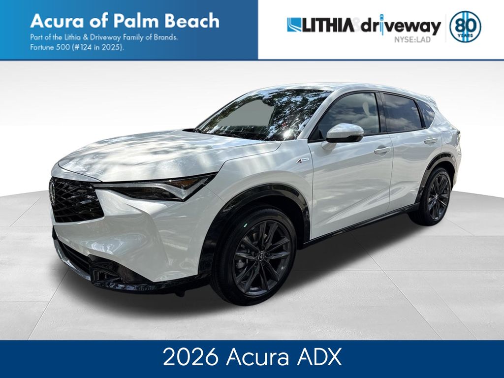 Platinum White Pearl 2026 Acura ADX SUV / Crossover Front-Wheel Drive Continuously Variable Transmission