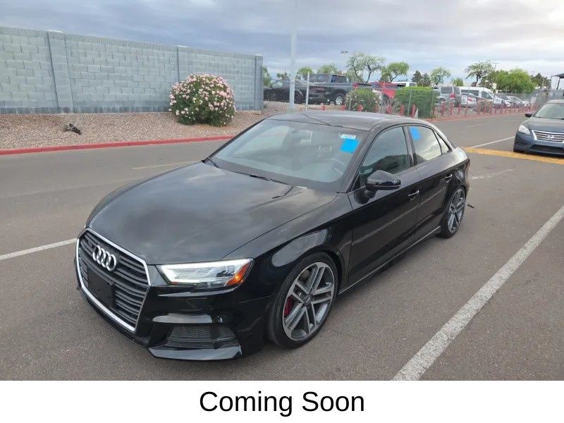 Black Metallic 2018 Audi S3 2.0T quattro Premium Plus AWD Sedan All-Wheel Drive 6-Speed Automatic